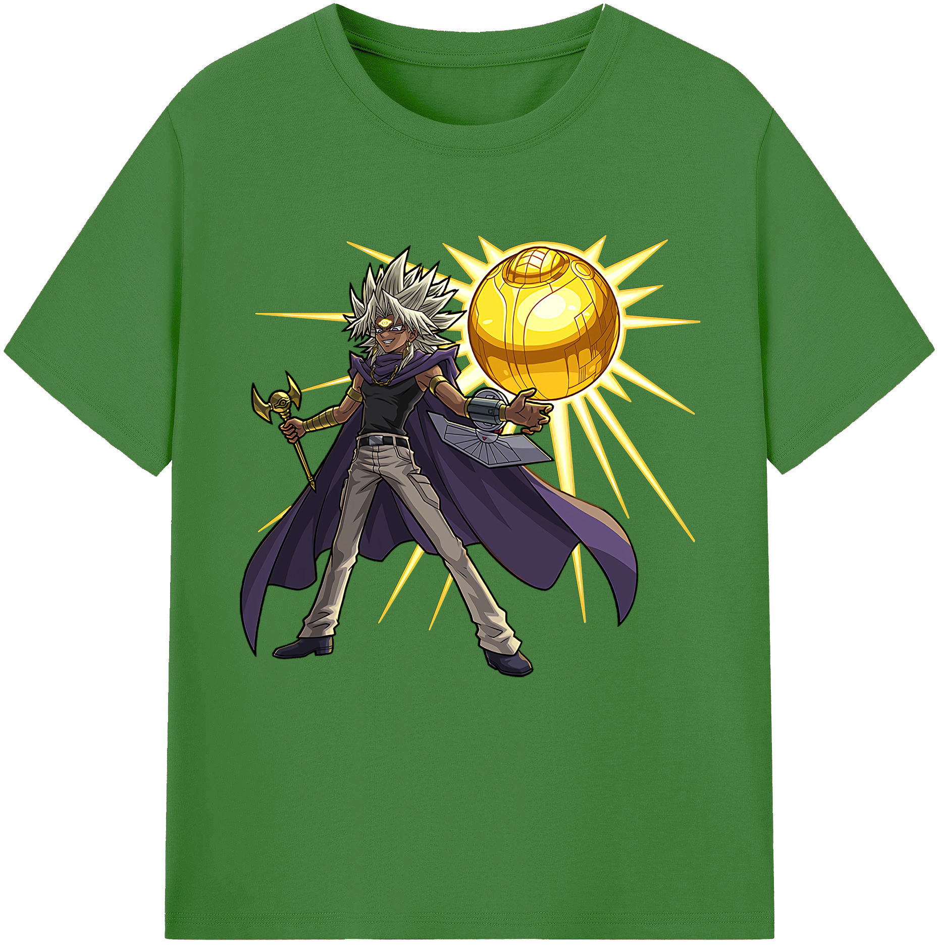 （画像用） 遊☆戯☆王 Yu-Gi-Oh! レディースカジュアルプリントTシャツ（綿100％）